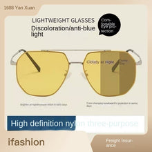 Load image into Gallery viewer, Sunglasses sun Shades Night Goggles Polarized Color Changing Day and Night Men's Driving unisex