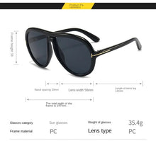 Lade das Bild in den Galerie-Viewer, Sunglasses sun Shades Fashion Vintage with Large Rims Aviator Street Fashion unisex