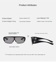 Lade das Bild in den Galerie-Viewer, Sunglasses sun Shades Myopia Polarized Fashion Outdoor Cycling Flip up Dual Use Driving Night Vision