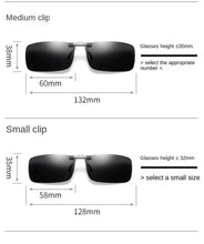 Lade das Bild in den Galerie-Viewer, Sunglasses sun Shades Ultralight Aluminum Magnesium Reflective Lenses Myopic Clip Men and Women Drivers Night Vision unisex