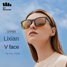 Lade das Bild in den Galerie-Viewer, Sunglasses sun Shades Foldable Lightweight Big Square Rim Double Layer Protection UV Protection unisex