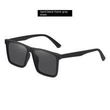 Lade das Bild in den Galerie-Viewer, Sunglasses sun Shades Retro Square Frame UV Proof Anti Glare Large Frame Polarized unisex