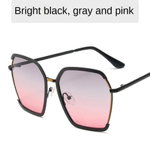 Lade das Bild in den Galerie-Viewer, Sunglasses sun Shades Trendy Women's Big Frame Face Slimming Plain High Grade Sense Fashion unisex