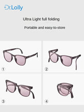 Load image into Gallery viewer, Sunglasses sun Shades Folding Ultralight Portable UV Protection Resistant unisex