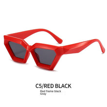 Load image into Gallery viewer, Sunglasses sun Shades Thick Frame Polygonal Personality Fashion Diamond Protection unisex