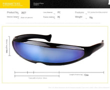 Load image into Gallery viewer, Sunglasses sun Shades Stylish Laser Laser Space Robot Siamese Mercury Lens unisex