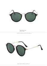 Lade das Bild in den Galerie-Viewer, Sunglasses sun Shades Metal round Face Retro Drivers' Personality Fashion unisex