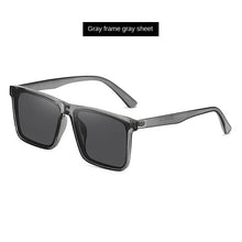 Lade das Bild in den Galerie-Viewer, Sunglasses sun Shades Retro Square Frame UV Proof Anti Glare Large Frame Polarized unisex