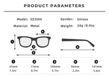 Load image into Gallery viewer, Sunglasses sun Shades Metal Small Frame Female High Sense Men's Double Beam Oval Aviator unisex