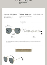 Load image into Gallery viewer, Sunglasses sun Shades Metal Frame Fashion and Ultra Light Face without Makeup Retro Artistic Beach unisex