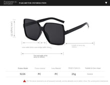 Lade das Bild in den Galerie-Viewer, Sunglasses sun Shades Fashion Box Fashion Men's and Women's Large Frame unisex