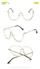 Lade das Bild in den Galerie-Viewer, Sunglasses sun Shades Fashion Large Rim Rimless Fashion Personality unisex