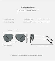 Lade das Bild in den Galerie-Viewer, Sunglasses sun Shades Pilot Tempered Glass Sheet Popular Style Driving Aviator unisex