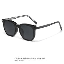 Load image into Gallery viewer, Sunglasses sun Shades Can Be Turned up Polarized Beige Nail Frame with Myopic Option Degrees unisex
