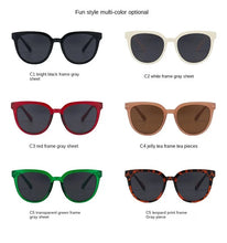 Lade das Bild in den Galerie-Viewer, Sunglasses sun Shades Women's Xiaohongshu Retro Milk Tea Korean Style All Match unisex
