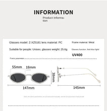 Lade das Bild in den Galerie-Viewer, Sunglasses sun Shades Personality Fashion Women's High Grade Diamond Embedded Hip Hop Anti Blue Light unisex