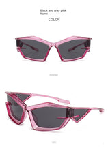Lade das Bild in den Galerie-Viewer, Sunglasses sun Shades Trend Street Snap Hip Hop Shaped Fashion Runway unisex