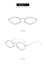 Lade das Bild in den Galerie-Viewer, Sunglasses sun Shades Personality Fashion Women's High Grade Diamond Embedded Hip Hop Anti Blue Light unisex