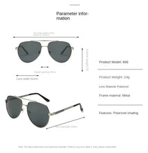 Load image into Gallery viewer, Sunglasses sun Shades Two Tone Double Beam Polarized Driver Pilot for Fishing unisex