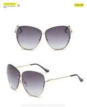 Lade das Bild in den Galerie-Viewer, Sunglasses sun Shades Fashion Large Rim Rimless Fashion Personality unisex