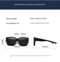 Lade das Bild in den Galerie-Viewer, Sunglasses sun Shades Folding Set of Portable One Mirror Dual Purpose Polarized Outdoor Driving Myopia unisex