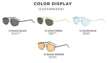 Load image into Gallery viewer, Sunglasses sun Shades Metal Small Frame Female High Sense Men's Double Beam Oval Aviator unisex