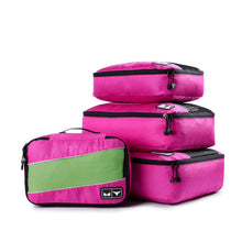 Lade das Bild in den Galerie-Viewer, Soperwillton 4 Piece Set High-grade Suitcase Organizer Travel Packing Cube Nylon Breathable Men Women Luggage Organizer Cube Set