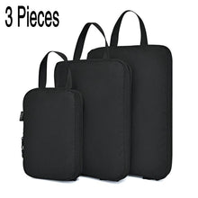 Lade das Bild in den Galerie-Viewer, Soperwillton Compression Packing Cubes Set For Travel 3 Sizes 3 6 Pieces Travel Luggage Packing Organizers Accessories #9004