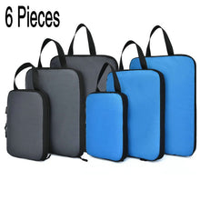 Lade das Bild in den Galerie-Viewer, Soperwillton Compression Packing Cubes Set For Travel 3 Sizes 3 6 Pieces Travel Luggage Packing Organizers Accessories #9004