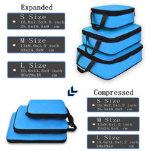 Lade das Bild in den Galerie-Viewer, Soperwillton Compression Packing Cubes Set For Travel 3 Sizes 3 6 Pieces Travel Luggage Packing Organizers Accessories #9004
