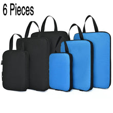 Lade das Bild in den Galerie-Viewer, Soperwillton Compression Packing Cubes Set For Travel 3 Sizes 3 6 Pieces Travel Luggage Packing Organizers Accessories #9004