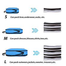 Lade das Bild in den Galerie-Viewer, Soperwillton Compression Packing Cubes Set For Travel 3 Sizes 3 6 Pieces Travel Luggage Packing Organizers Accessories #9004