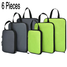 Lade das Bild in den Galerie-Viewer, Soperwillton Compression Packing Cubes Set For Travel 3 Sizes 3 6 Pieces Travel Luggage Packing Organizers Accessories #9004