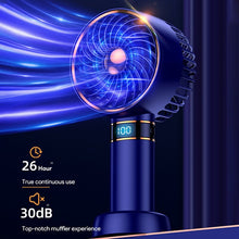 Lade das Bild in den Galerie-Viewer, Student Fan 2023 New Handheld Mini Fan USB 5000mAh Rechargeable Mini Portable Small Pocket Fan Data