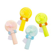 Load image into Gallery viewer, Summer Children Hand Press Portable Fan Cartoon Lollipop Shaped Easy Press Student Small Fan Househo