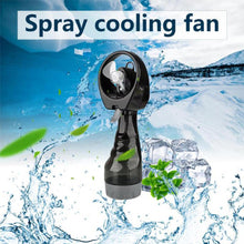 Load image into Gallery viewer, Summer Handheld Cooling Water Spray Mist Fan With Spray Bottle Desk Humidification Cartoon Handheld