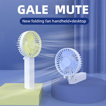 Lade das Bild in den Galerie-Viewer, Summer Handheld Small Fan Convenient Foldable USB Rechargeable Desktop Outdoor Strong Wind Multi Ran