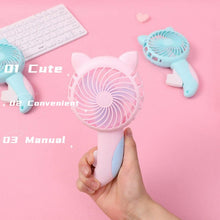 Load image into Gallery viewer, Summer Mini Cooling Air Conditioner Hand Pressed Small Fan Dormitory Student Mini Portable Handheld