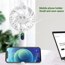 Lade das Bild in den Galerie-Viewer, Summer Outdoor Travel Portable Mini Air Cooling Ventilador Hand Fan USB Rechargeable Electric Water