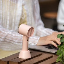 Load image into Gallery viewer, Summer USB Handheld Fan Mini Silent Turbine Small Fan Portable Classroom Office Lunch Break Desktop