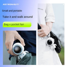 Lade das Bild in den Galerie-Viewer, The new usb portable hang hang rope small fan handheld lazy neck mini leaves the astronauts small el