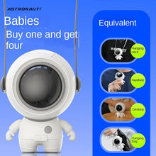 Lade das Bild in den Galerie-Viewer, The new usb portable hang hang rope small fan handheld lazy neck mini leaves the astronauts small el