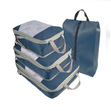 Load image into Gallery viewer, Travel Compression Packing Cubes Portable Luggage Organizer Storage Bags Shoes Bags With Mesh Lightweigh Foldable Handbag Pouch