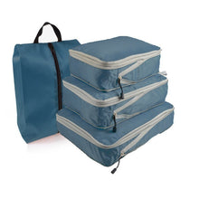 Lade das Bild in den Galerie-Viewer, Travel Organizer Bag Compressible Packing Cubes Nylon Portable With Handbag Luggage Storage Foldable Waterproof with Shoes Bag