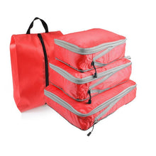 Lade das Bild in den Galerie-Viewer, Travel Organizer Bag Compressible Packing Cubes Nylon Portable With Handbag Luggage Storage Foldable Waterproof with Shoes Bag