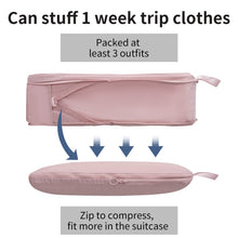 Load image into Gallery viewer, Travel Packing Cubes 3 Set Suitcase Compression Bag Drawstring Backpack Lightweight Luggage Organizers Packing Cubes for Travel