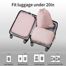 Load image into Gallery viewer, Travel Packing Cubes 3 Set Suitcase Compression Bag Drawstring Backpack Lightweight Luggage Organizers Packing Cubes for Travel