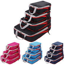 Load image into Gallery viewer, Travel Storage Bag Compressible Packing Cubes Foldable Waterproof Travel Suitcase Nylon Portable with Handbag Luggage Organizer