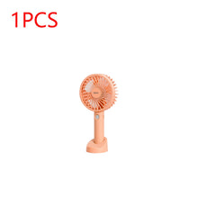 Load image into Gallery viewer, USB Mini Fan 1000/1200mAh Bracket Base 3 Speed Adjustment Small Desktop Air Cooler Portable Cooling