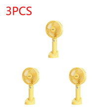 Load image into Gallery viewer, USB Mini Fan 1000/1200mAh Bracket Base 3 Speed Adjustment Small Desktop Air Cooler Portable Cooling